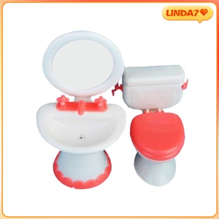 [linda7] Set De baño Para Casa De muñecas Magideal/Mini fregadero Para baño