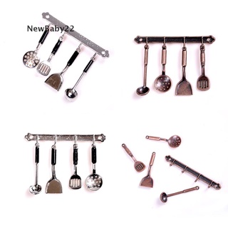 5 piezas 1:12 casa de muñecas miniatura de Metal utensilios de cocina modelo de casa de muñecas juego de cocina {bigsale}