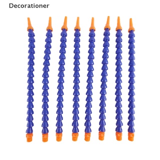 (decoración) 10 piezas boquilla redonda 1/4pt flexible aceite refrigerante manguera de tubería azul naranja en venta (1)