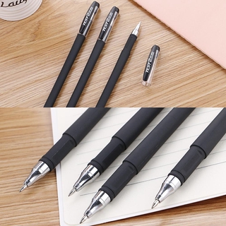 1 bolígrafo de Gel mate negro al por mayor para examen de estudiante, diseño de firma, color azul (7)
