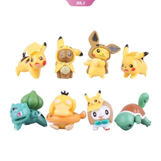 Figuras de acción de Pokémon para niños Pikachu Colección de juguetes de anime Modelo Bolsa de regalo 24-144 piezas 【KU2】 (6)