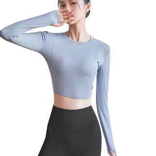 mujeres 2 piezas ropa deportiva trajes cintura alta entrenamiento leggings + tops de manga larga