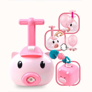 ianqumi 1 juego de juguete de vehículo de dibujos animados en forma de cerdo educación temprana ecológica coche alimentado por aire juguete para niños (8)