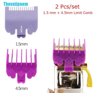 Thevatipoem 2Pc/Set cortador de pelo guía límite peine eléctrico Trimmer cabeza afeitadora peine para WAHL