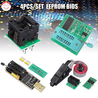 Eeprom BIOS programador USB CH341A + Clip SOIC8 + adaptador V + Kit adaptador SOIC8