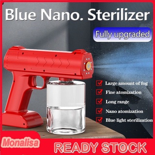 Pistola de pulverización USB Blu-ray carga inalámbrica atomización pistola de desinfección rojo negro blanco pulverizador de mano portátil Nano vapor atomizador niebla