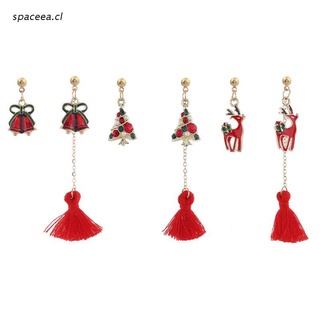 spa Asymmetric Christmas Hook Pendant Pendant Earrings Charm Earrings Jewelry Christmas Party