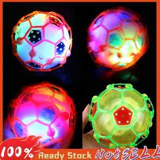 Ntp colorido Mini luminoso eléctrico juguete de fútbol música danza luz de fútbol niños