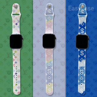 Watercolor Painting Apple Watch Band Series 5/4/3/2/1 Silicone Strap Suitable for iWatch 38 42 40 44mm Strap Silicone Strap