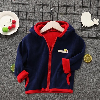 ❀ifashion1❀Splicing Color Hoodies Coat Kid Boy Girl Autumn Winter Cotton Sport Outwear (1)