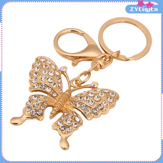 charm diamante mariposa colgante niñas regalo bling colgante bolsa llavero decoración