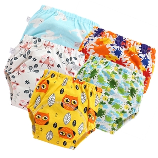 Fashionfox Kids 6 capas bebé inodoro entrenamiento pantalones niños orinal entrenamiento pañales de tela lavable