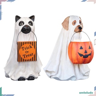 Halloween Trick or Treat Candy Bowl Favores Calabaza Figura Snack Perro