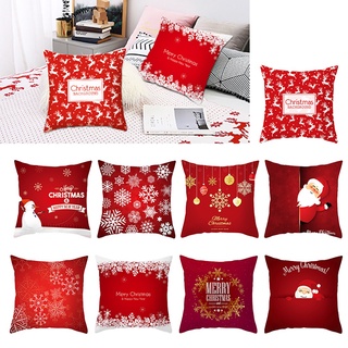 C navidad patrón funda de cojín de una sola cara impresión hogar vida decoración funda de almohada (2)