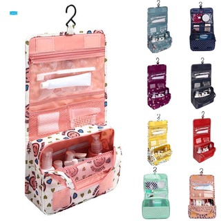 portátil de viaje de las mujeres bolsa de cosméticos plegable bolso impermeable colgante cremallera estuche de maquillaje organizador de almacenamiento bolsas de maquillaje (1)