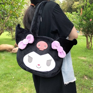 Sanrio The new little devil Kuromi handbag Cinnamoroll tote bag black single shoulder bag women My Melody large-capacity storag