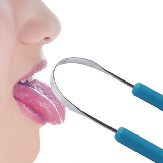 Raspador de lengua ABS de acero inoxidable boca cuidado Dental herramienta de higiene Oral hengmaTimeVo