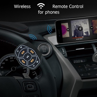 Mando a distancia Bluetooth inalámbrico para volante de coche para Android IOS