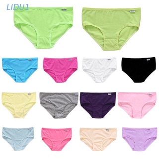 Lidu1 ropa interior de algodón para mujer/pantaletas sólidas transpirables talla L