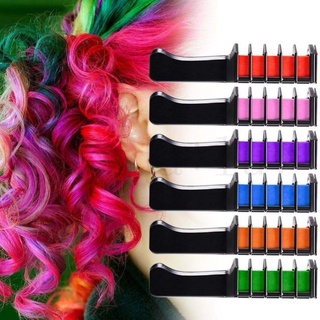 ❀ifashion1❀6 Colors Disposable Hair Color Comb Kits Temporary Salon Hair Dyeing Tools