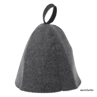 warmharbo lana fieltro sauna sombrero anti calor ruso banya gorra para baño casa cabeza protección