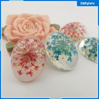 10pcs hechos a mano prensado flor seca sakura secado flor de cerezo teléfono caso decoración (3)