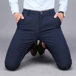 Garantía de calidad de los hombres pantalones de primavera de los hombres estiramiento Casual Sl (4)