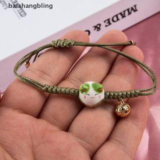 babl - pulsera de cerámica para campana de gato, tejida a mano, cuerda, brazalete, regalo, bling