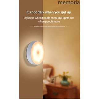 sensor de movimiento led recargable luz nocturna inalámbrica ahorro de energía memorial