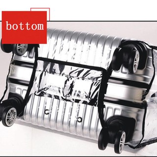 transparente pvc trolley maleta cubierta a prueba de polvo cubierta de equipaje impermeable cubierta protectora de equipaje caso de viaje 20-30inch (7)