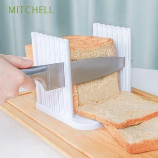 mitchell plegable guía de corte molde ajustable herramienta de cocina cortador de pan bagel sandwich empalme empalme manual de plástico tostadas cortador/multicolor