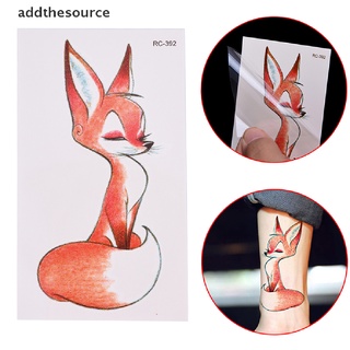 [aohr] fox body art sexy impermeable temporal tatuaje para falsos flash tatuaje pegatinas cvb