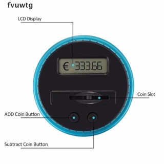 fvuwtg contador de monedas digital electrónico automático conteo de dinero hucha lcd pantalla cl
