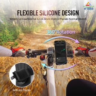Soporte Para Teléfono Móvil De Silicona A Prueba De Golpes De Rotación De 360 Grados Para Bicicleta Motocicleta