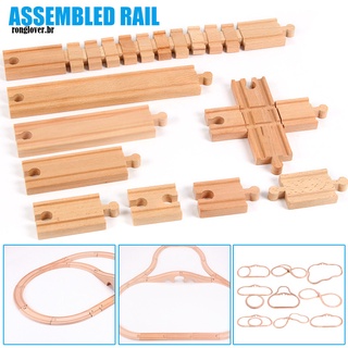 Juguete Infantil con tren De madera compatible con tren De madera