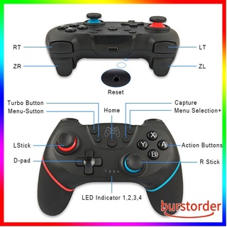 Control de juegos Bluetooth para Nintendo Switch/juegos de equipo/hogar (6)