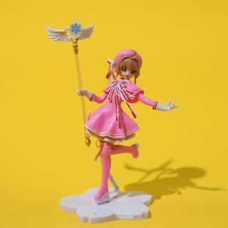 Card Captor Sakura Kinomoto Sakura Magic Scepter PVC figura juguete 6" decoración de tarta