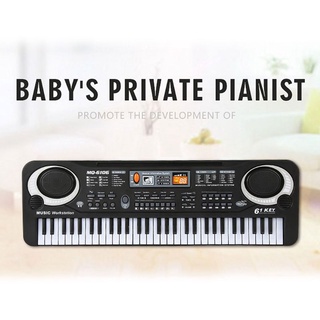 shan 61 teclas de órgano electrónico digital piano teclado con micrófono niños niños música juguete (7)
