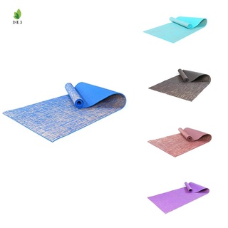 Tapete de Yoga alfombra de yute Extra gruesa ejercicio/Fitness Azul