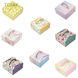 TEAKK Home Accessories Cookies Boxes Festival Supplies Candy Packing Gift Box Party Decoration Wedding Moon Cake Baking Packaging White cardboard