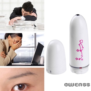 (Owenss) Masajeador de ojos eléctrico Anti-bolsa antiarrugas cuidado Facial dispositivo de masaje herramienta