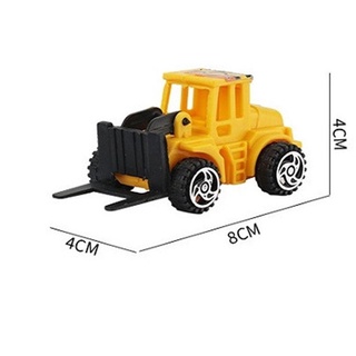 6pcs inercia vehículo modelo juguetes clásico educativo aleación coche mini excavadora conjunto x0l2 (4)