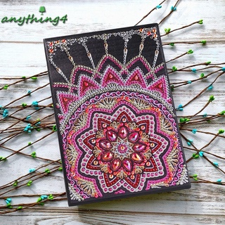 • Utensilios de cocina DIY Mandala forma especial diamante pintura 50 páginas cuaderno de bocetos A5