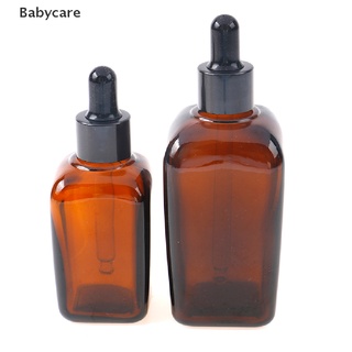 (Babycare) 1 pza botella De 50 ml 100 ml botella De vidrio ámbar vacío vacío botella De gotero De aceite esencial venta caliente