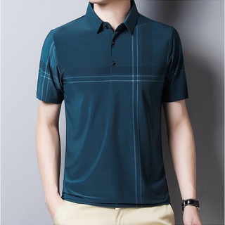 Verano de los hombres Polo nuevo de manga corta T-Shirt suelto de los hombres compasivos de negocios Casual camisa Polo