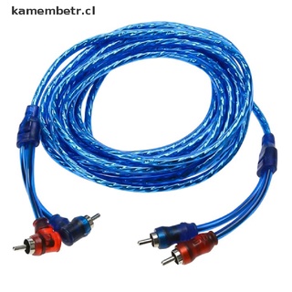 (nuevo**) 4,5 m audio del coche subwoofer amplificador amp rca cables de instalación cables de coche altavoces kamembetr.cl