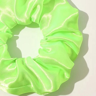 diadema de cabello luminoso scrunchies, hecha de tela de satén de alta calidad y banda elástica duradera