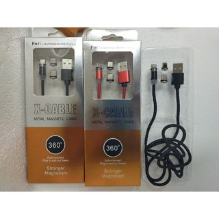 Cable de datos magnético tipo c para iPhone Android magnético Micro USB tipo c Cable de datos 3 en 1