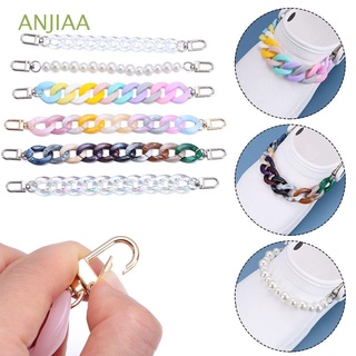 ANJIAA Women Decorations Chain Charms Charm Buckle Shoelace Chain Gift Bling Pearl New Designer Shiny Shoe Accessories