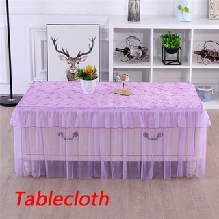 mantel de encaje para mesa, servilleta rectangular transparente, decoración de mesa de comedor (1)